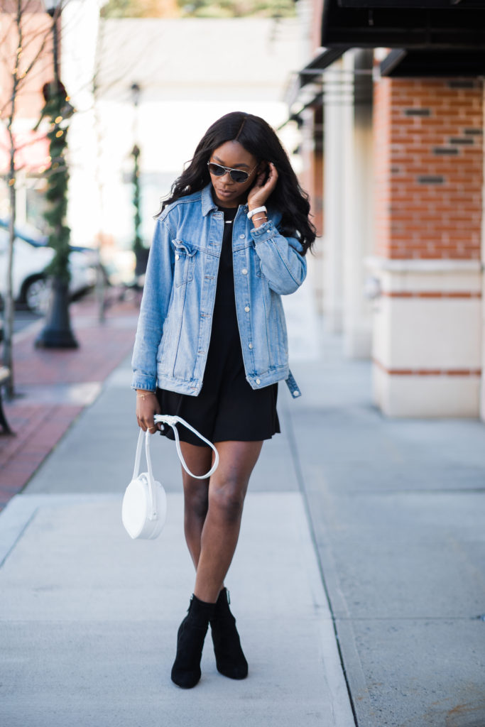 white christmas dresses Meet You Out West Blue Mineral Washed Denim Dress – Shop the Mint main image 1