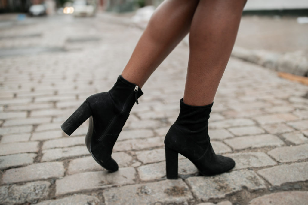 simple black boots